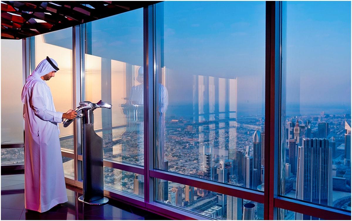 The highest tower in the world: The Burj Khalifa in Dubai